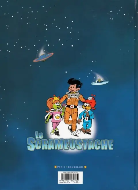 Verso de l'album Le Scrameustache Tome 40 Les passagers clandestins