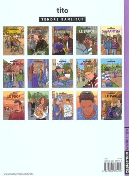 Verso de l'album Tendre banlieue Tome 15 Le Pari