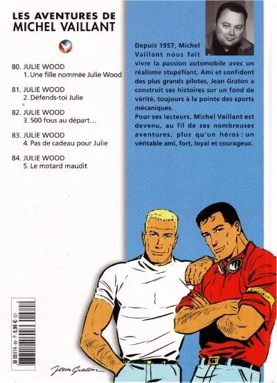 Verso de l'album Michel Vaillant La Collection Tome 80 Une fille nommée Julie Wood