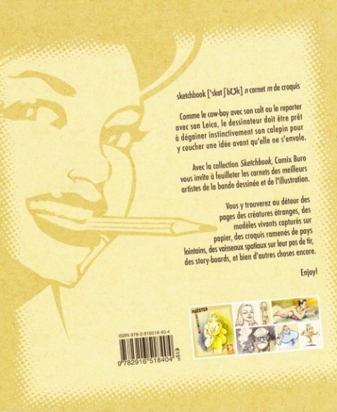 Verso de l'album Sketchbook - Comix Buro Sketchbook Maëster