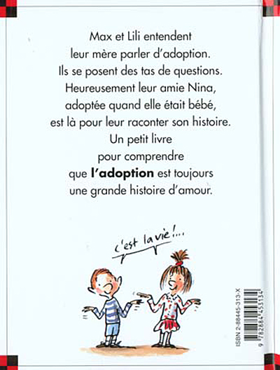 Verso de l'album Ainsi va la vie Tome 27 Nina a été adoptée