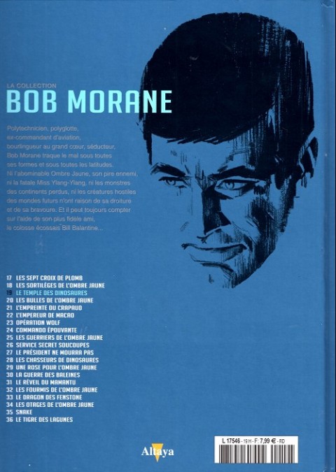 Verso de l'album Bob Morane La collection - Altaya Tome 19 Le temple des dinosaures