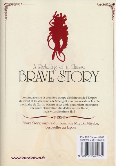 Verso de l'album Brave Story - A Retelling of a Classic 6