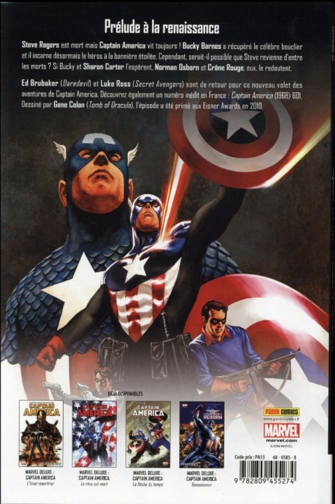 Verso de l'album Captain America Tome 6 Un an après