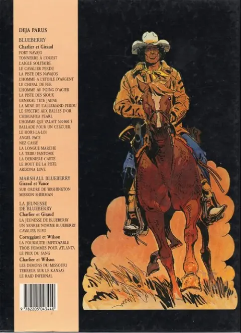 Verso de l'album Blueberry Tome 16 Le hors-la-loi