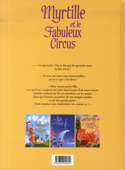 Verso de l'album Circus Myrtille et le Fabuleux Circus