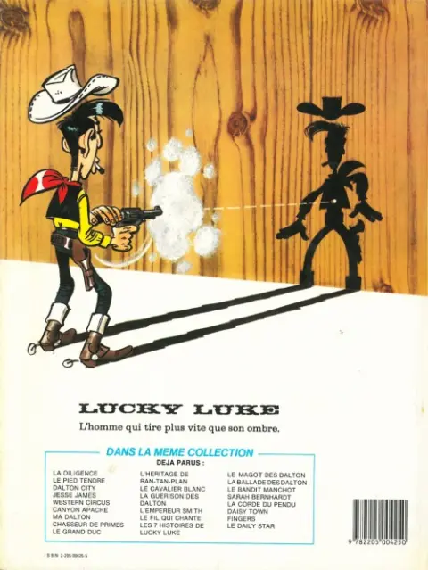 Verso de l'album Lucky Luke Tome 36 Western Circus
