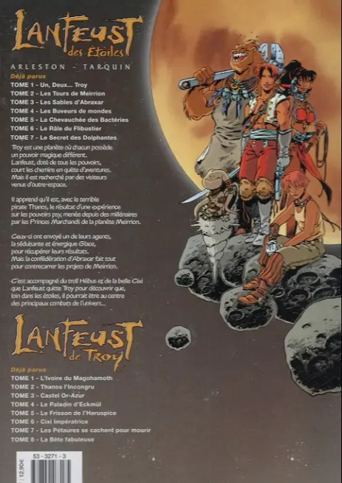 Verso de l'album Lanfeust des Étoiles Tome 5 La chevauchée des bactéries