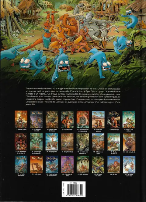 Verso de l'album Trolls de Troy Tome 12 Sang famille (I)