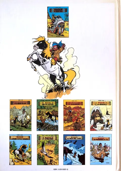Verso de l'album Yakari Tome 1 Yakari et grand aigle