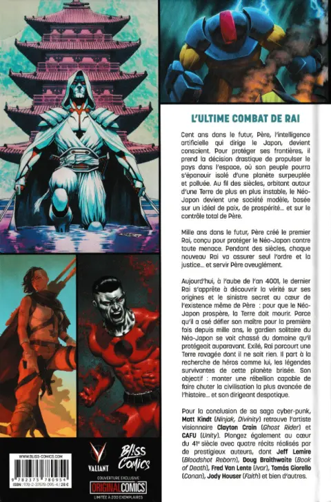 Verso de l'album Rai 2 Second cycle : 4001 A.D.