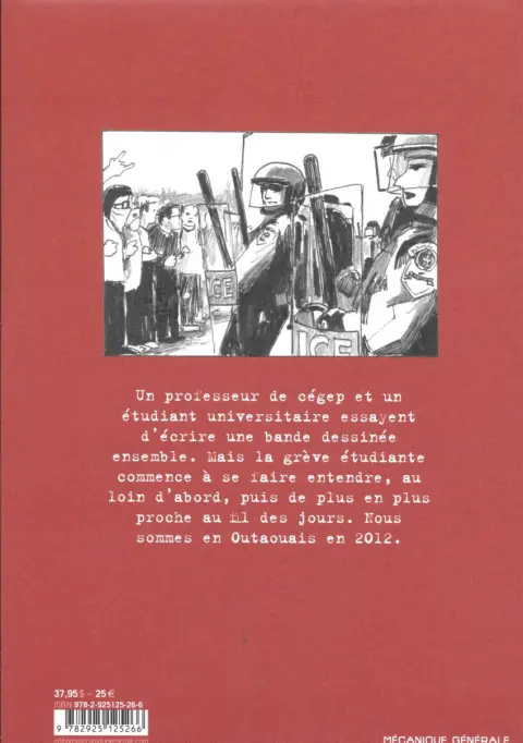 Verso de l'album Rouge avril
