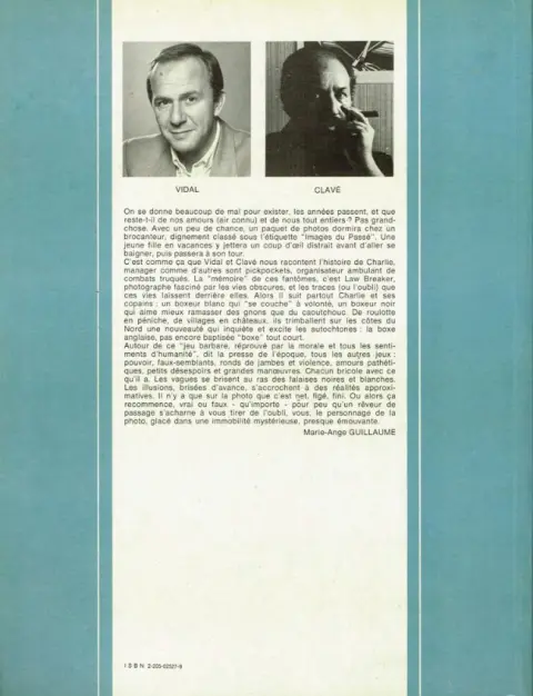 Verso de l'album Charlie and boys