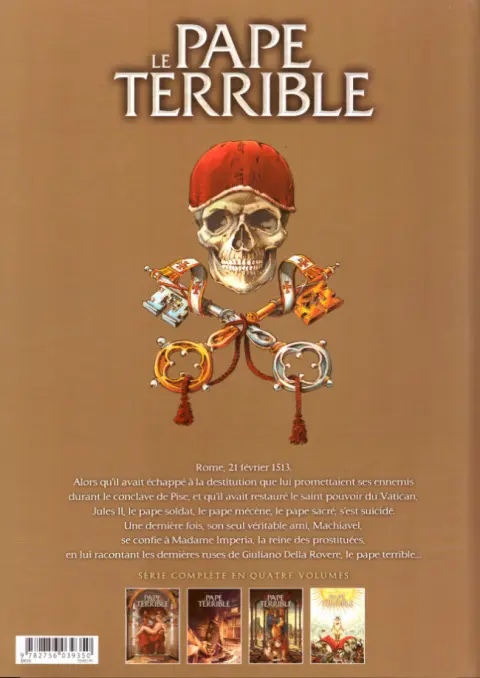 Verso de l'album Le Pape terrible Tome 4 L'Amour est aveugle