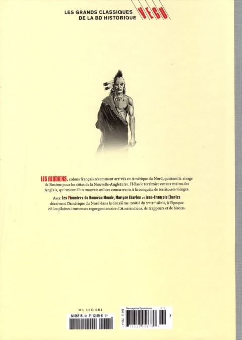 Verso de l'album Les grands Classiques de la BD Historique Vécu - La Collection Tome 62 Les Pionniers du Nouveau Monde - Tome III : Le Champ d'en-haut