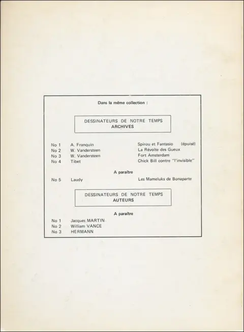 Verso de l'album Chick Bill Tome 1 Chick Bill contre L'invisble