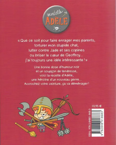 Verso de l'album Mortelle Adèle Tome 2 L'enfer, c'est les autres