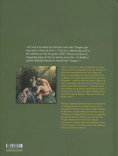 Verso de l'album Le fils de l'ours