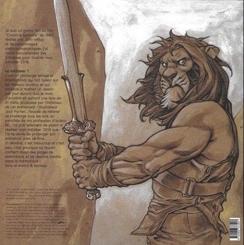 Verso de l'album L'ogre lion Lion barbare (Le)