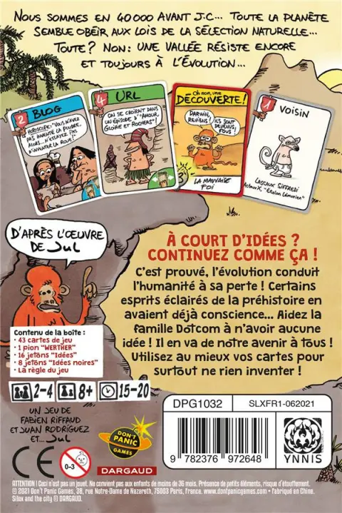 Verso de l'album Silex and the city Le jeu !