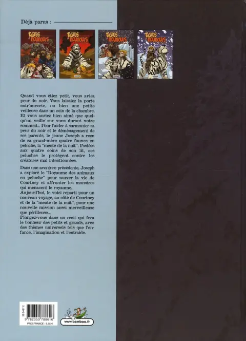 Verso de l'album Tigres et nounours Tome 3 L'attaque des bestioles
