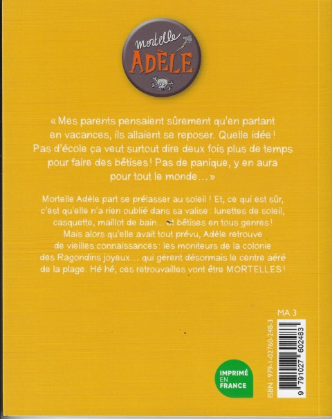 Verso de l'album Mortelle Adèle Tome 12 À la pêche aux nouilles !