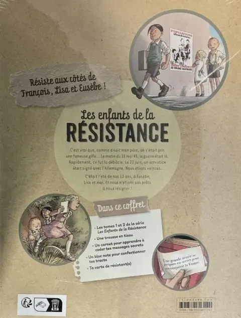 Verso de l'album Les Enfants de la Résistance