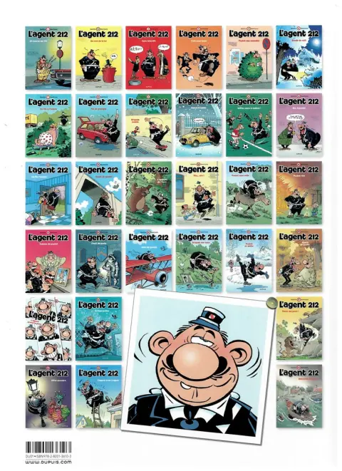 Verso de l'album L'Agent 212 Tome 24 Agent de poche
