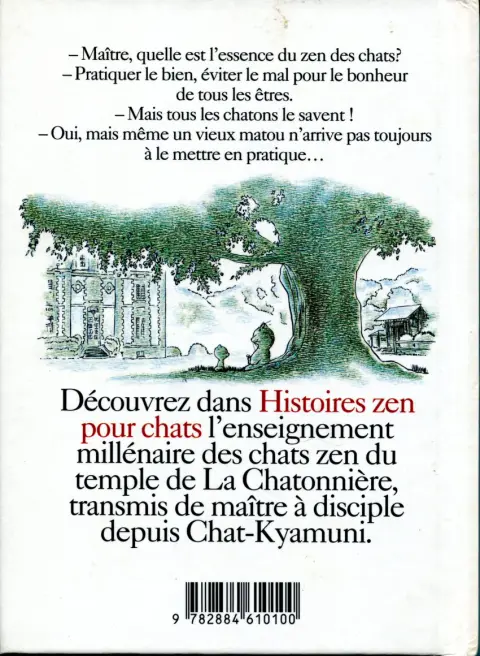 Verso de l'album Histoires zen pour chats