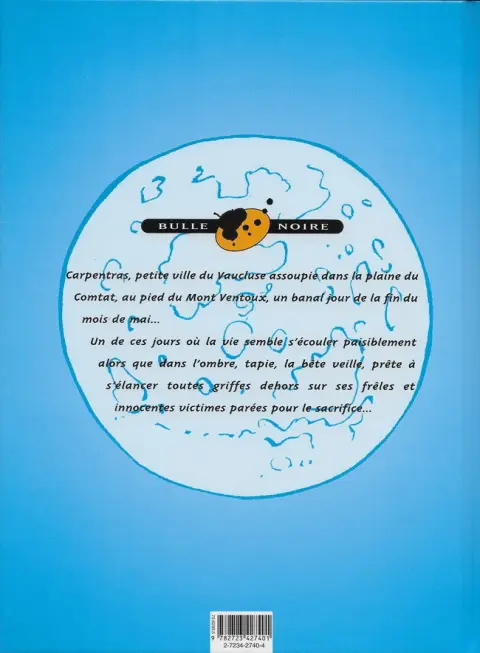 Verso de l'album Commissaire Soubeyran Tome 1 La bête de Carpentras