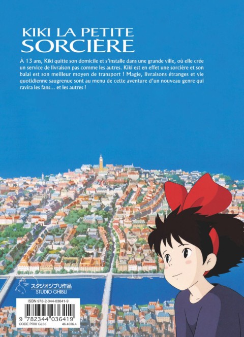 Verso de l'album Kiki la petite sorcière