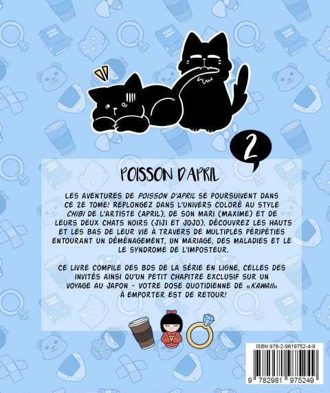 Verso de l'album Poisson d'April 2 Lorsque ma vie me joue des tours