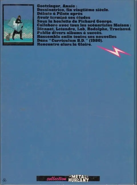 Verso de l'album Curriculum BD