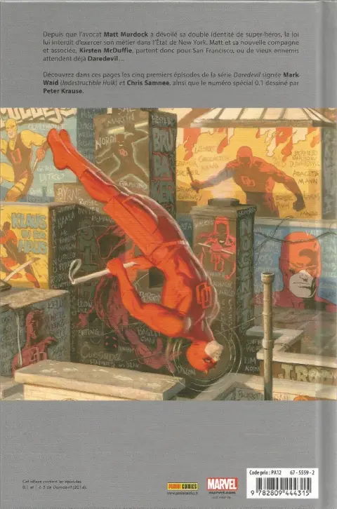 Verso de l'album Daredevil Tome 1 Le Diable de Californie