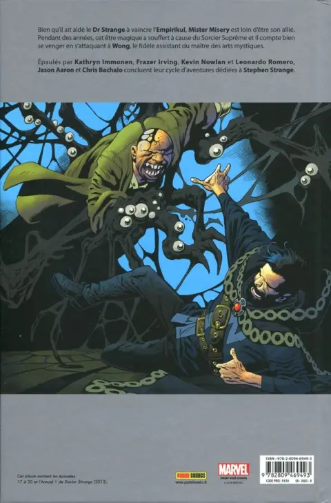 Verso de l'album Doctor Strange Tome 4 Récidive