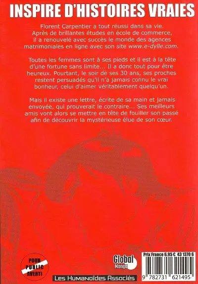 Verso de l'album E-Dylle Tome 1 Parifornication