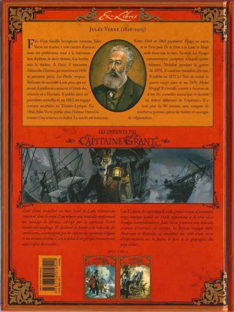 Verso de l'album Les Enfants du Capitaine Grant Tome 2