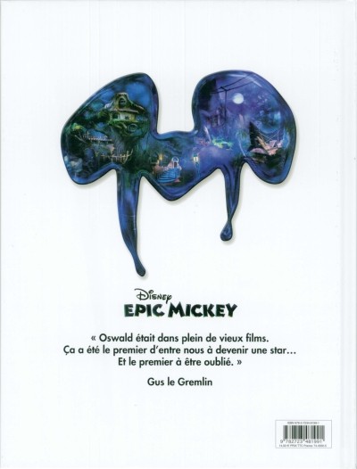 Verso de l'album Epic Mickey Tome 1 L'Origine