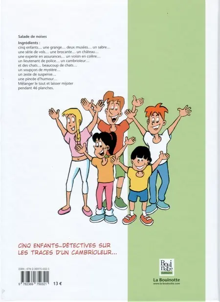 Verso de l'album Exquis mômes Tome 1 Salade de noises