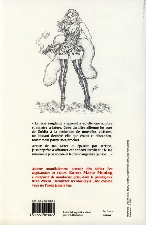 Verso de l'album Fièvre de lune