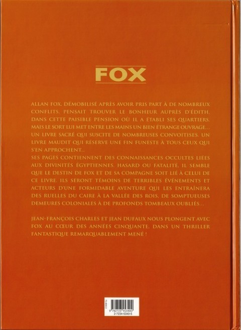 Verso de l'album Fox Intégrale Tomes 1 à 4