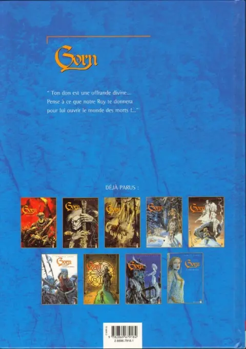 Verso de l'album Gorn Tome 10 Les Yeux de Brume