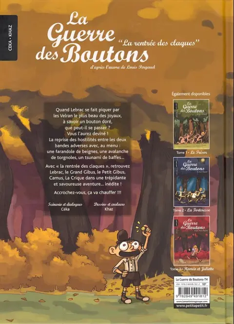 Verso de l'album La Guerre des Boutons Tome 4 La rentrée des claques