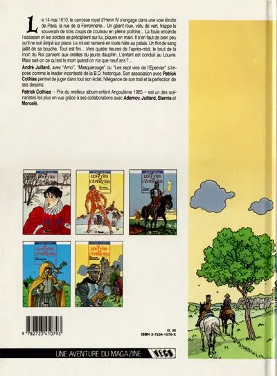 Verso de l'album Les 7 Vies de l'Épervier Tome 5 Le maître des oiseaux