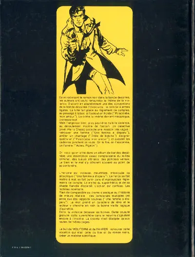 Verso de l'album Harry Chase Tome 5 Danger immédiat