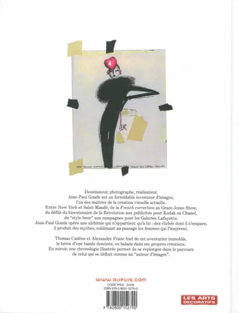Verso de l'album Jean-Paul Goude La jungle des images