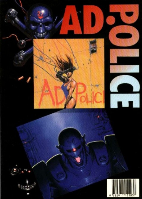 Verso de l'album AD. Police