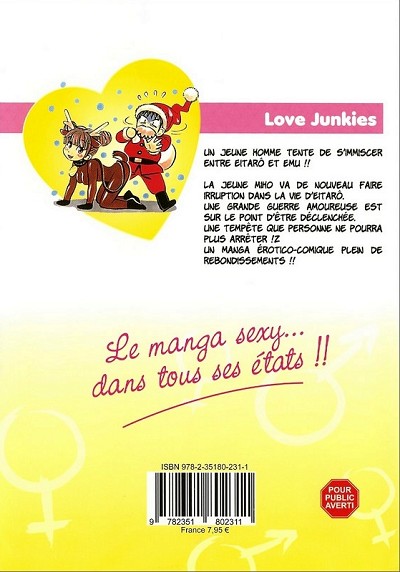 Verso de l'album Love junkies Saison 1 Tome 9