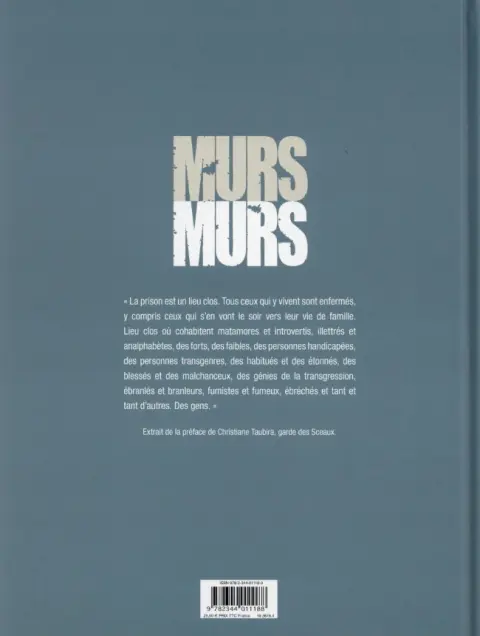 Verso de l'album Murs Murs La vie plus forte que les barreaux