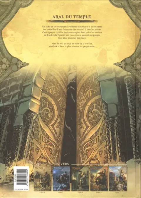 Verso de l'album Nains Tome 3 Aral du temple